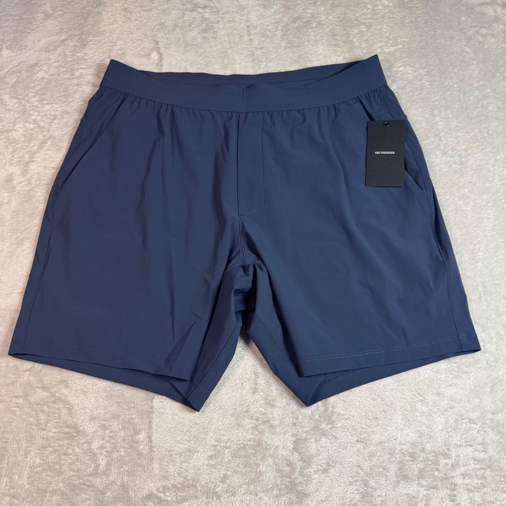 NWT Ten Thousand Mens Knit Everyday Short Navy Blue No Liner 7" Large